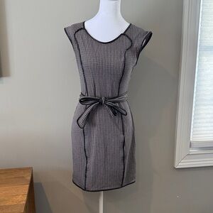 Black and White Houndstooth Dress